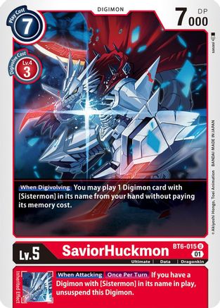 SaviorHuckmon (BT6-015) - Double Diamond