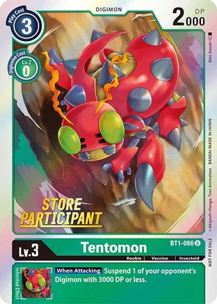 Tentomon - BT1-066 (Store Participant) (BT1-066) - Release Special Booster 1.0 Foil