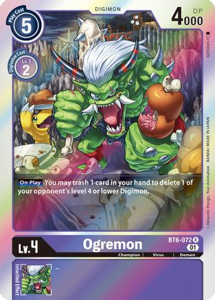 Ogremon (BT6-072) - Double Diamond Foil