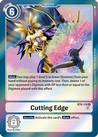 Cutting Edge (BT6-110) - Double Diamond Foil