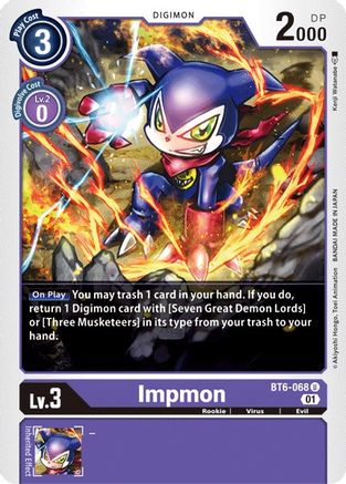 Impmon (BT6-068) - Double Diamond