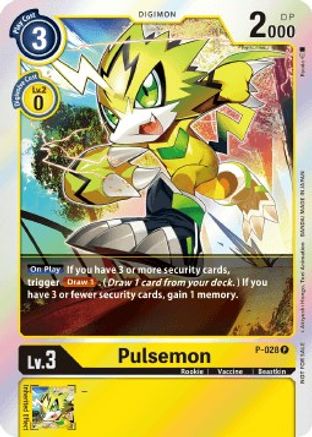 Pulsemon - P-028 (Double Diamond Pre-Release) (P-028) - Digimon Promotion Cards Foil