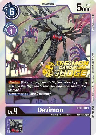 Devimon (Judge Pack 1) (ST6-08) - Starter Deck 06: Venomous Violet Foil