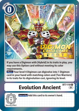 Evolution Ancient (Digimon Card Game Fest 2022) (BT7-110) - Next Adventure Foil
