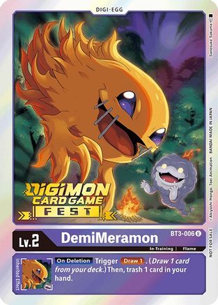 DemiMeramon (Digimon Card Game Fest 2022) (BT3-006) - Release Special Booster 1.0 Foil