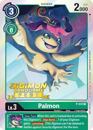 Palmon - P-032 (Digimon Card Game Fest 2022) (P-032) - Digimon Promotion Cards Foil