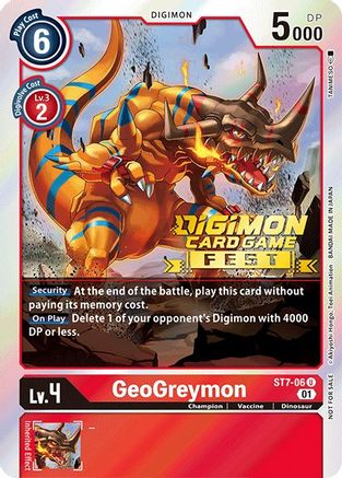 GeoGreymon (Digimon Card Game Fest 2022) (ST7-06) - Starter Deck 07: Gallantmon Foil