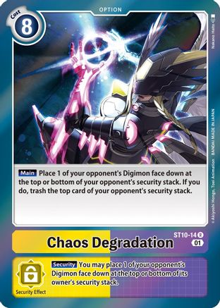 Chaos Degradation (ST10-14) - Starter Deck 10: Parallel World Tactician Foil