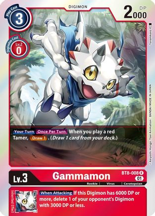 Gammamon (BT8-008) - New Awakening Foil