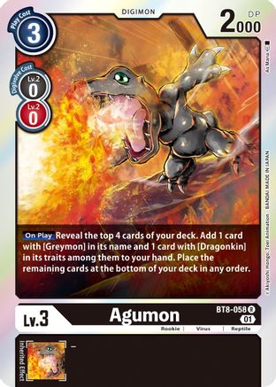Agumon (BT8-058) - New Awakening Foil