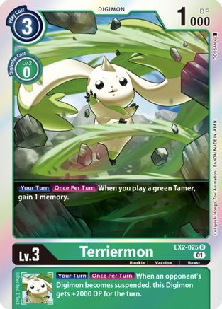 Terriermon (EX2-025) - Digital Hazard Foil