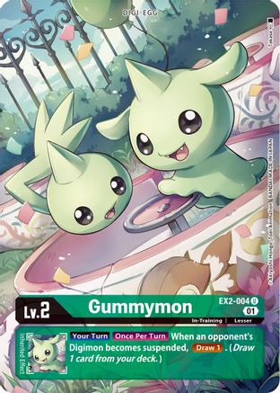Gummymon (Alternate Art) (EX2-004) - Digital Hazard Foil