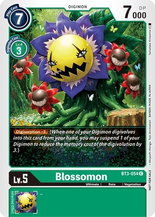 Blossomon - BT3-054 (Tamer Party Vol. 5 Promo) (BT3-054) - Release Special Booster 1.0