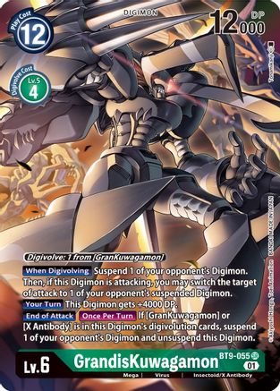 GrandisKuwagamon (Alternate Art) (BT9-055) - X Record Foil