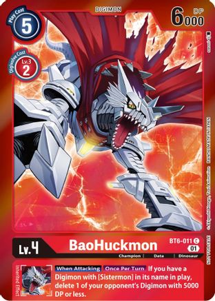 BaoHuckmon (Event Pack 3) (BT6-011) - Double Diamond Foil