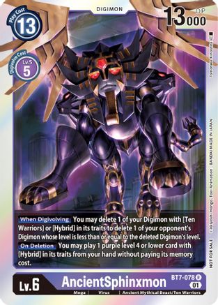 AncientSphinxmon (Event Pack 3) (BT7-078) - Next Adventure Foil