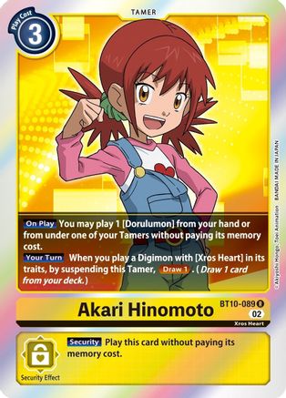 Akari Hinomoto (BT10-089) - Xros Encounter Foil