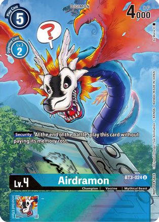 Airdramon (25th Special Memorial Pack) (BT3-024) - Release Special Booster 1.0 Foil