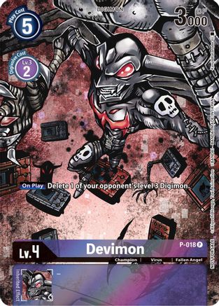 Devimon - P-018 (25th Special Memorial Pack) (P-018) - Digimon Promotion Cards Foil