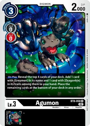 Agumon (Xros Encounter Pre-Release) (BT8-058) - New Awakening