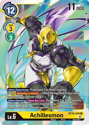 Achillesmon (BT10-040) - Xros Encounter Foil