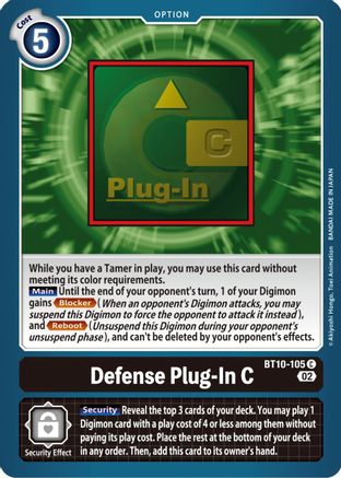 Defense Plug-In C (BT10-105) - Xros Encounter