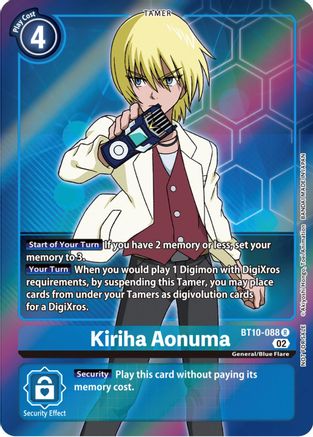 Kiriha Aonuma (Box Topper) (BT10-088) - Xros Encounter Foil