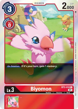 Biyomon - BT2-010 (ST-11 Special Entry Pack) (BT2-010) - Release Special Booster 1.0 Foil