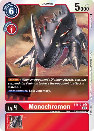 Monochromon (ST-11 Special Entry Pack) (BT5-012) - Battle of Omni Foil