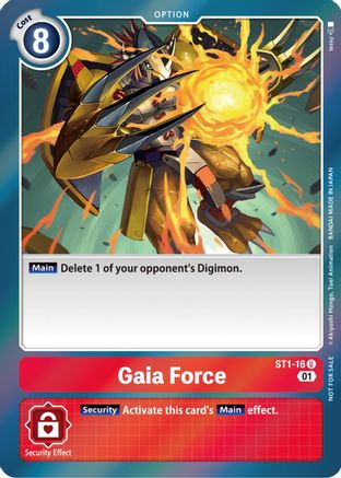 Gaia Force (ST-11 Special Entry Pack) (ST1-16) - Starter Deck 01: Gaia Red Foil