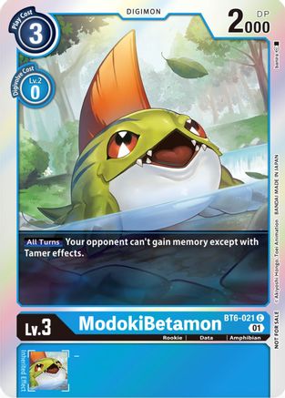 ModokiBetamon (Premium Deck Set Lucky Pack) (BT6-021) - Double Diamond Foil