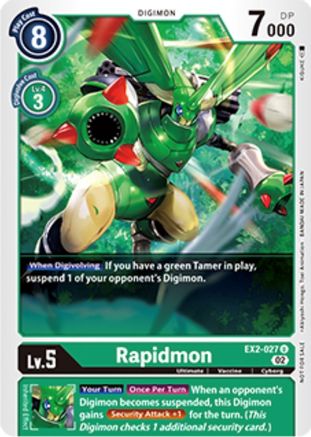 Rapidmon - EX2-027 (Tamer Party Vol. 6 Promo) (EX2-027) - Digital Hazard