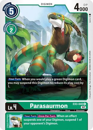Parasaurmon (EX3-040) - Draconic Roar