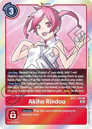 Akiho Rindou (BT11-089) - Dimensional Phase Foil