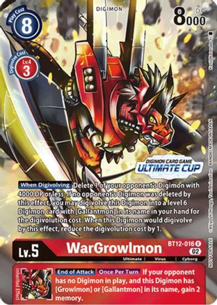 WarGrowlmon (Ultimate Cup) (BT12-016) - Across Time
