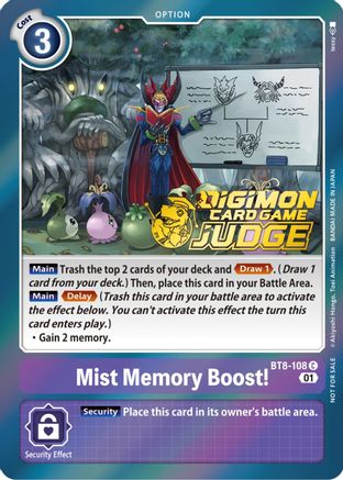 Mist Memory Boost! (Judge Pack 3) (BT8-108) - New Awakening Foil