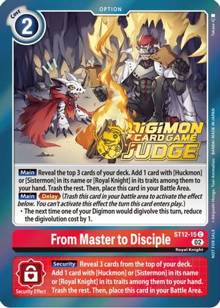 From Master to Disciple (Judge Pack 3) (ST12-15) - Starter Deck 12: Jesmon Foil