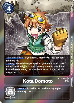Kota Domoto (Event Pack 4) (BT7-090) - Next Adventure Foil