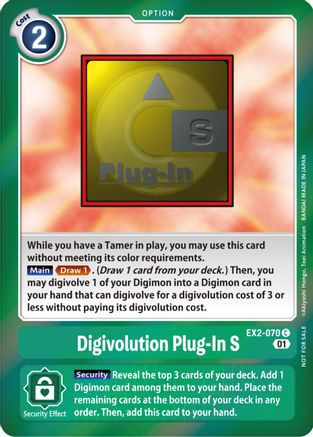 Digivolution Plug-In S (Event Pack 4) (EX2-070) - Digital Hazard Foil