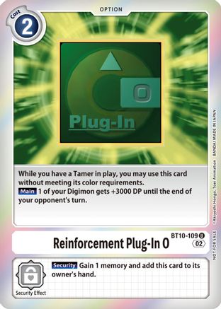 Reinforcement Plug-In 0 (Event Pack 4) (BT10-109) - Xros Encounter Foil