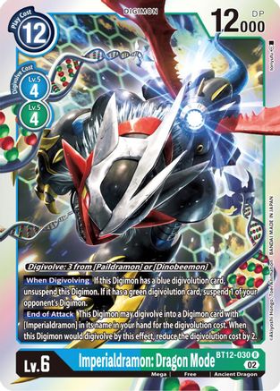 Imperialdramon: Dragon Mode (BT12-030) - Across Time Foil