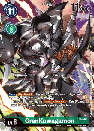 GranKuwagamon - P-025 (Winner Pack Across Time) (P-025) - Digimon Promotion Cards