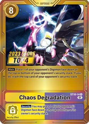 Chaos Degradation (2023 Store Top 4) (ST10-14) - Starter Deck 10: Parallel World Tactician Foil