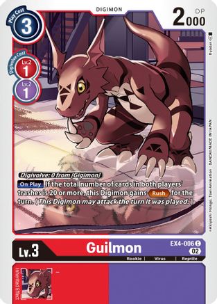 Guilmon (EX4-006) - Alternative Being Booster