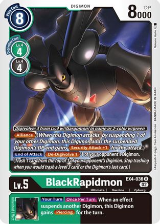 BlackRapidmon (EX4-036) - Alternative Being Booster