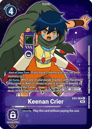 Keenan Crier (Alternate Art) (EX4-064) - Alternative Being Booster Foil