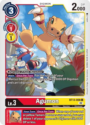 Agumon (BT13-008) - Versus Royal Knights