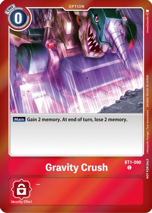 Gravity Crush (Event Pack 5) (BT1-090) - Release Special Booster 1.0 Foil