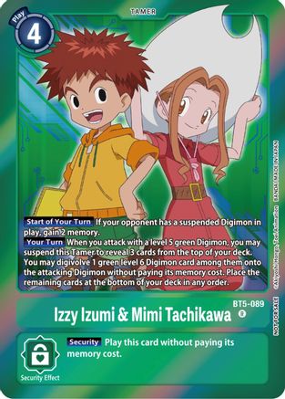 Izzy Izumi & Mimi Tachikawa (Event Pack 5) (BT5-089) - Battle of Omni Foil