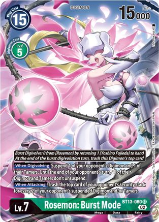 Rosemon: Burst Mode (Alternate Art) (BT13-060) - Versus Royal Knights Foil